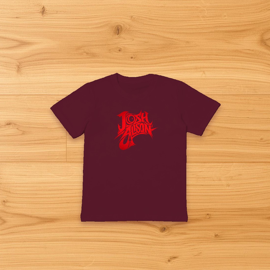J A tee mockup